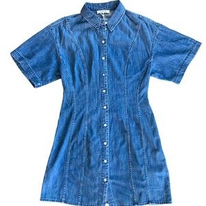 Frame Denim Blue Mini Dress